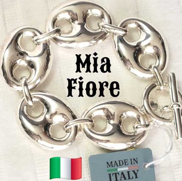 Mia Fiore Jewelry - 🇮🇹Mia Fiore Mariner Puff Chain Link Sterling Silver/Bronze